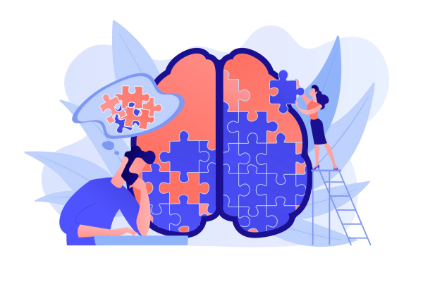 man-doing-human-brain-puzzle-psychology-psychotherapy-session-mental-healing-wellbeing-therapist-counselling-mental-illness-difficulties-violet-palette-vector-isolated-illustration_335657-2248