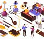 1912.i121.020.P.m005.c33.isometric hookah tobacco smoke set